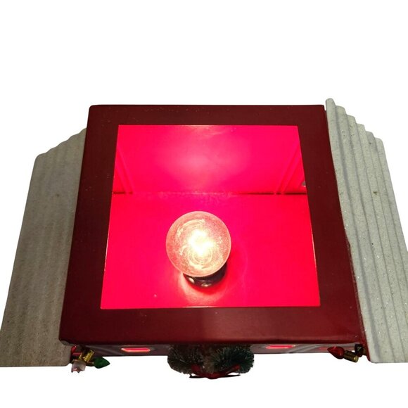 Scentsy Authentic Red Barn Wax Warmer With Light-Up Windows & Glittered Roof Des - Picture 12 of 12